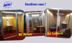 Photo de 3 cabines